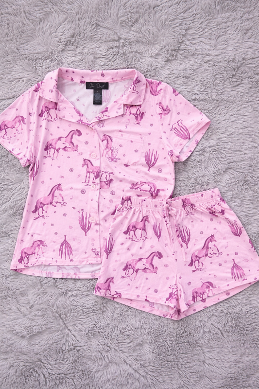 Pink Horse Pajamas