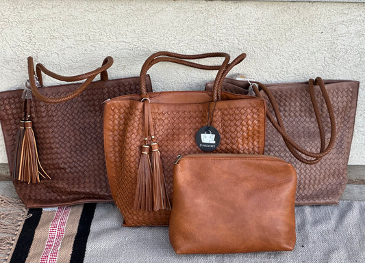 Elegant Woven Bag 2pc