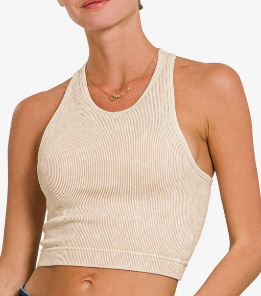 High Neck Brami // Beige