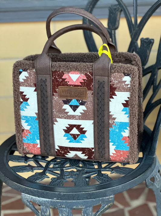 Sherpa Wrangler Tote // Brown