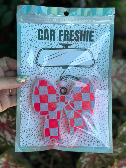 Lavender Pink Bow- Coconut Cream // Car Freshie