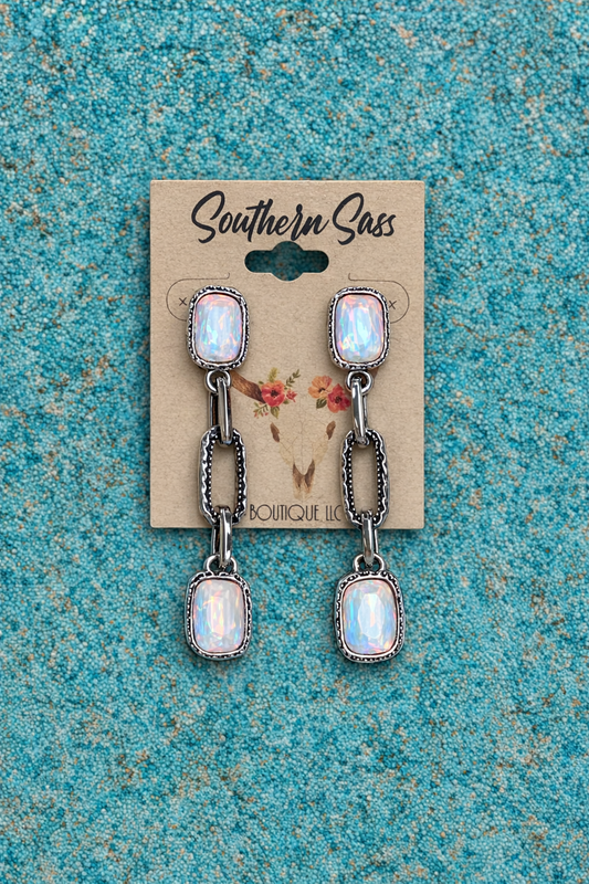 Iridescent Dangle Earrings 