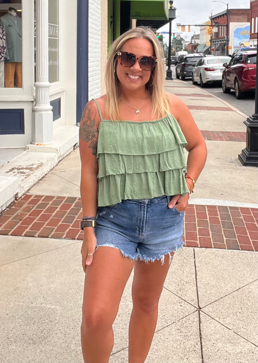 Ruffle Tiers Cami Top