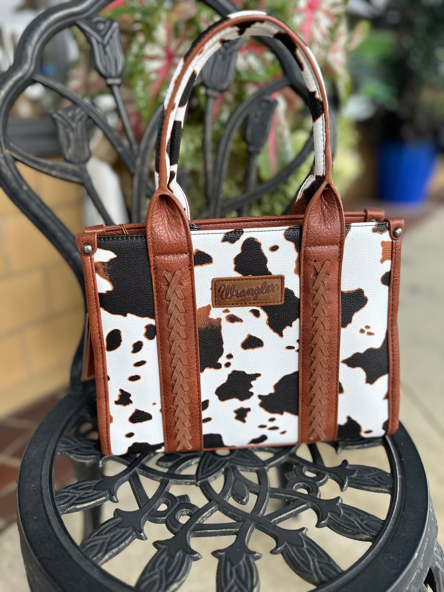 Cow Wrangler Tote Bag