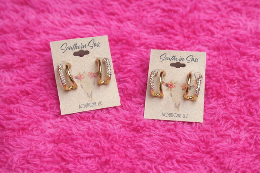 Rhinestone Hoops