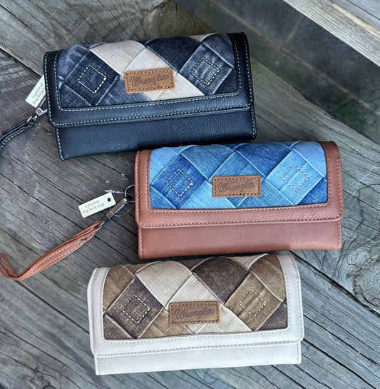 Oversized Wrangler Denim Wallet
