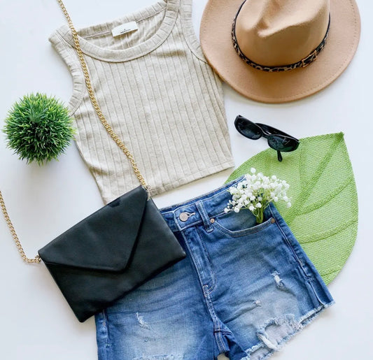 Oatmeal Crop Tank