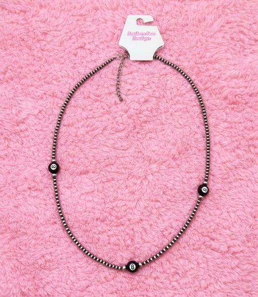 22” EightBall Necklace