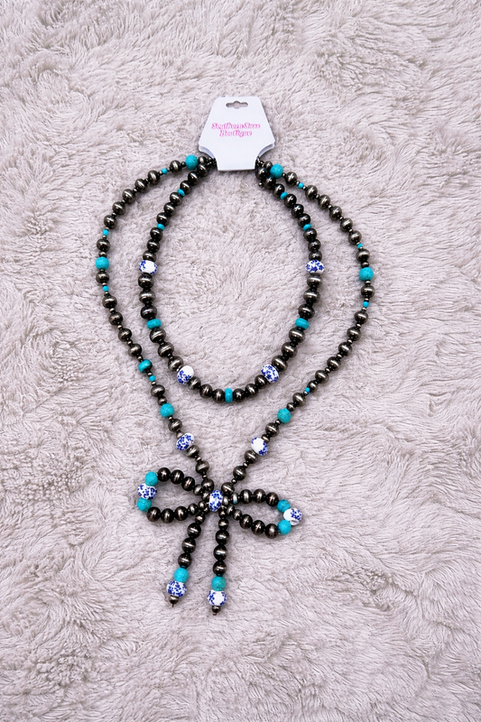 Delft Navajo Bow Necklace