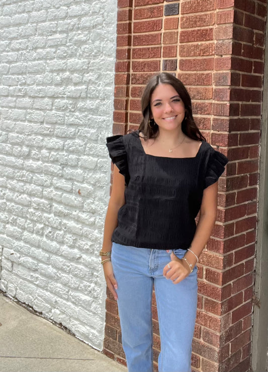 Pretty Heart Tunic // Black