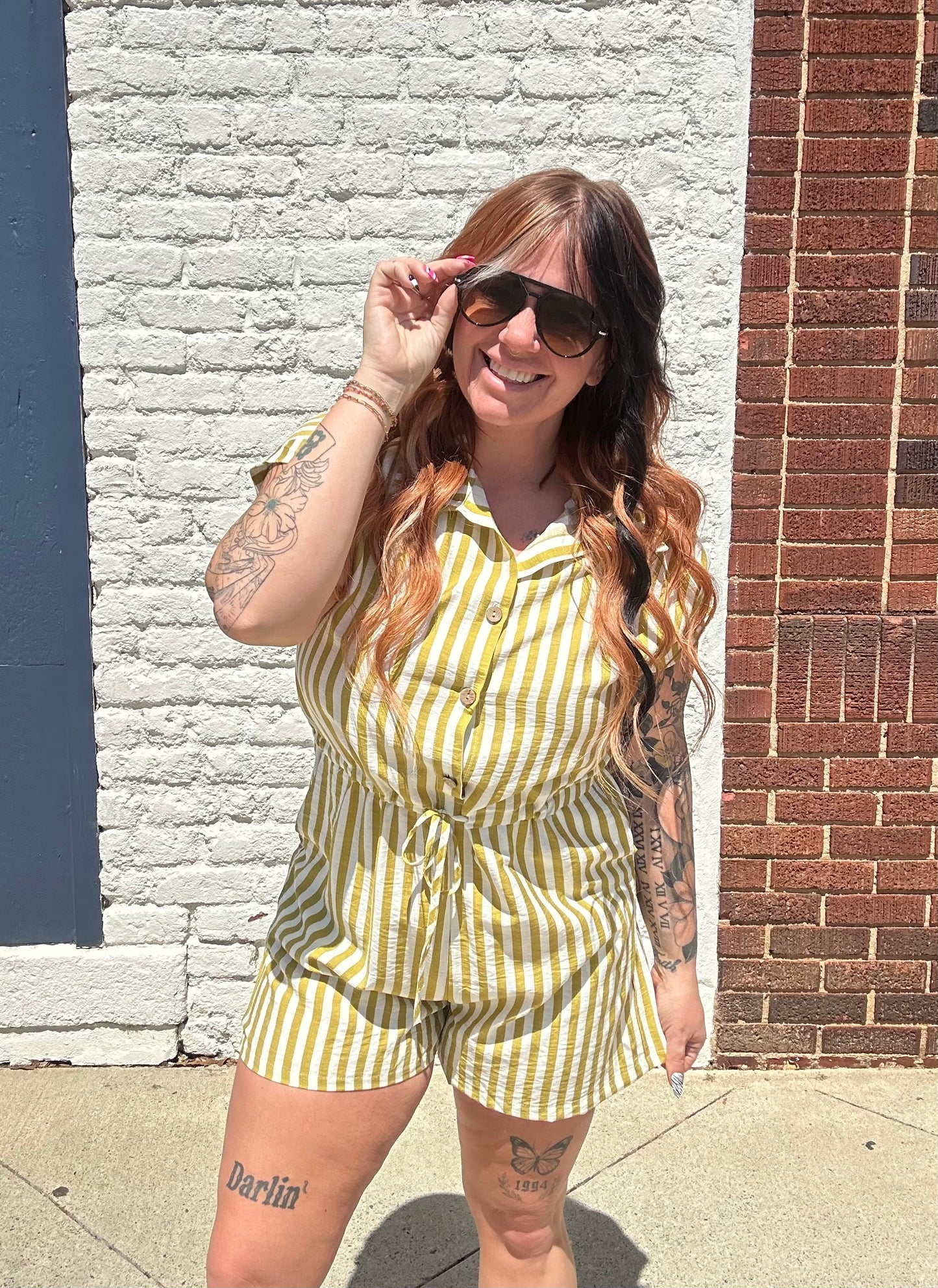 Garden Party Romper // Wasabi