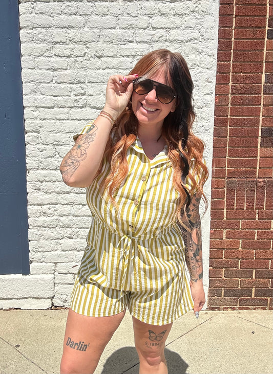 Garden Party Romper // Wasabi