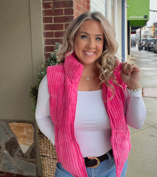 In The Moment Vest // Pink