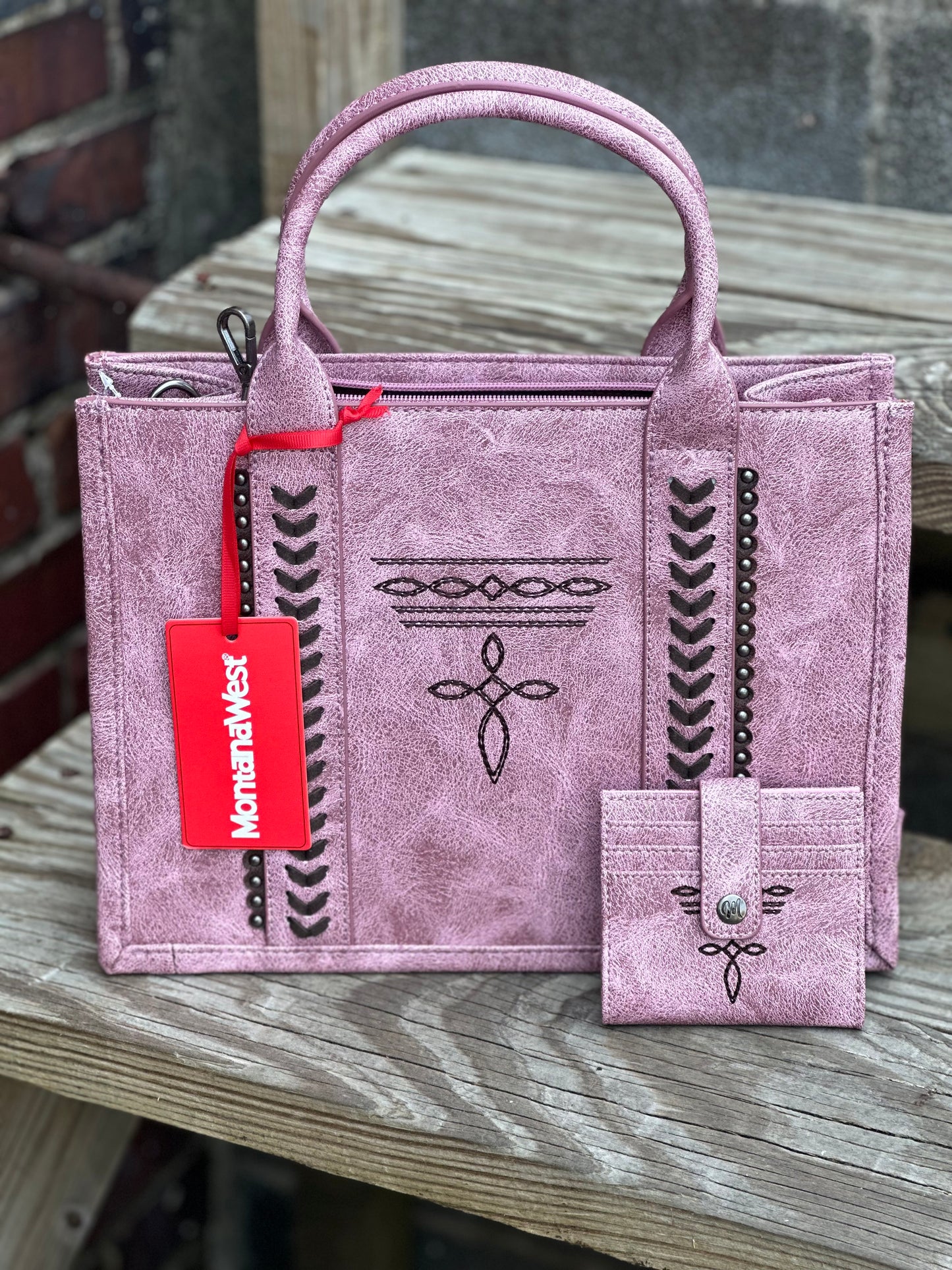 Light Pink Montana West Handbag W/ Wallet