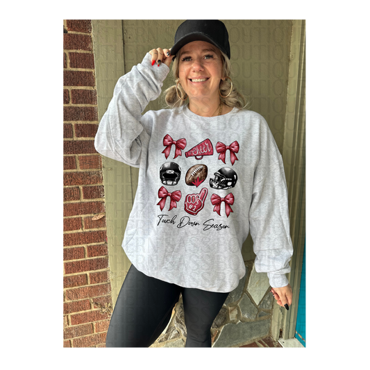PREORDER : Atlanta Falcons - Football Game Day Coquette // Graphic Sweatshirt
