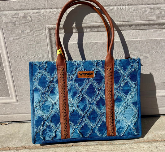 Large Denim Wrangler Tote
