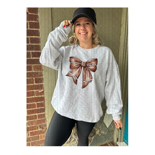 PREORDER : Football Bow // Graphic Sweatshirt