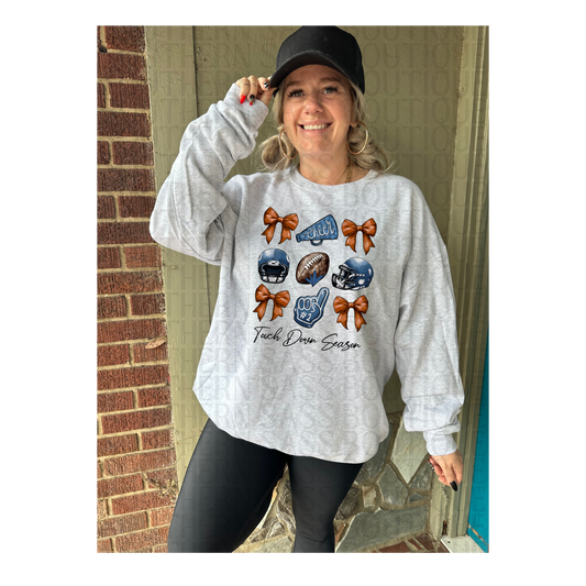 PREORDER : Chicago Bears - Football Game Day Coquette // Graphic Sweatshirt