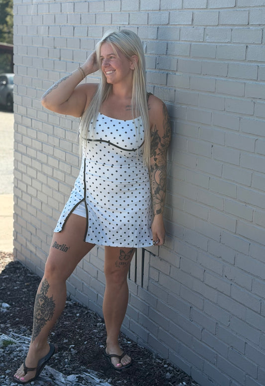 Polka Dot Athletic Dress