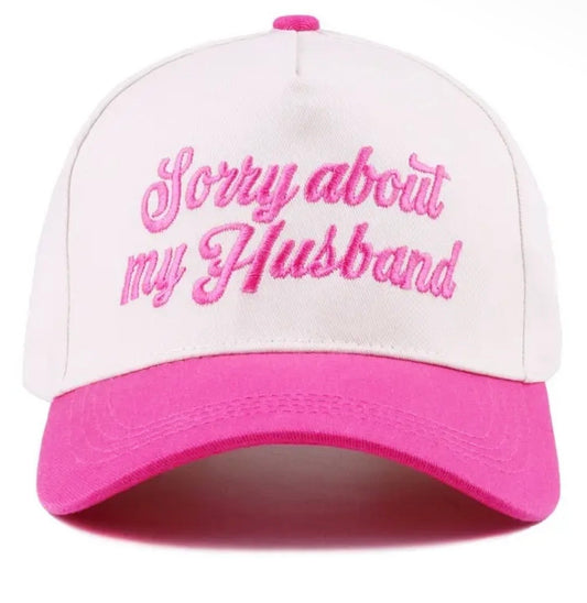 Sorry About My Husband // Pink // Hat