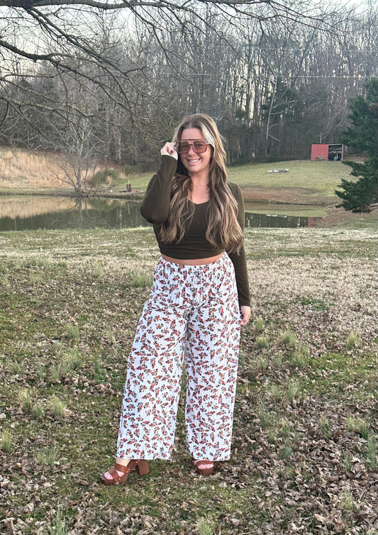 Botanical Garden Pants // White