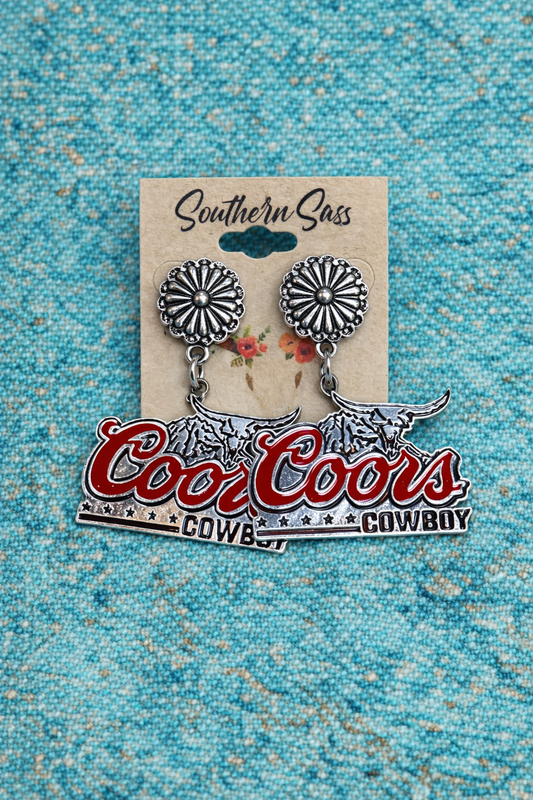 Coors Cowboy Earrings