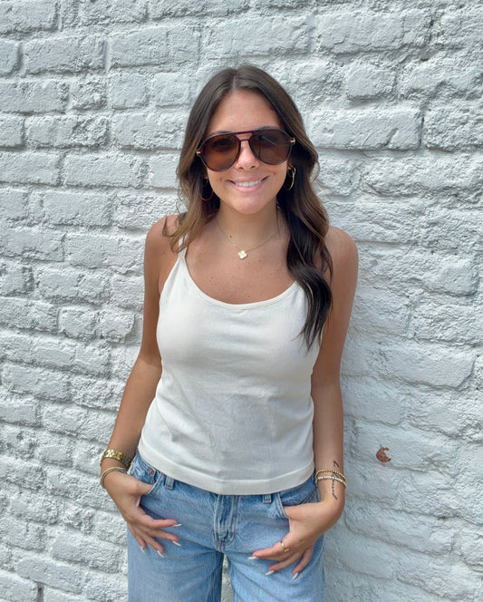 Athletic Tank // Cream