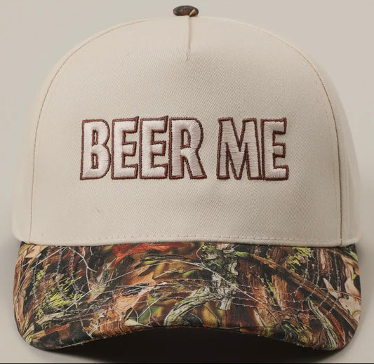 Beer Me // Camo // Hat
