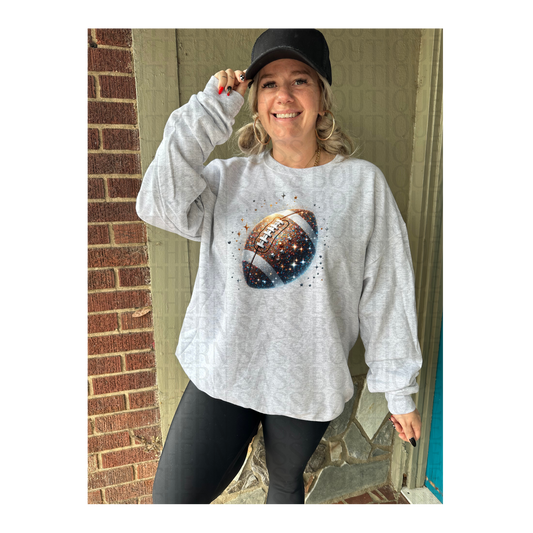 PREORDER : Glitter Football #4 // Graphic Sweatshirt