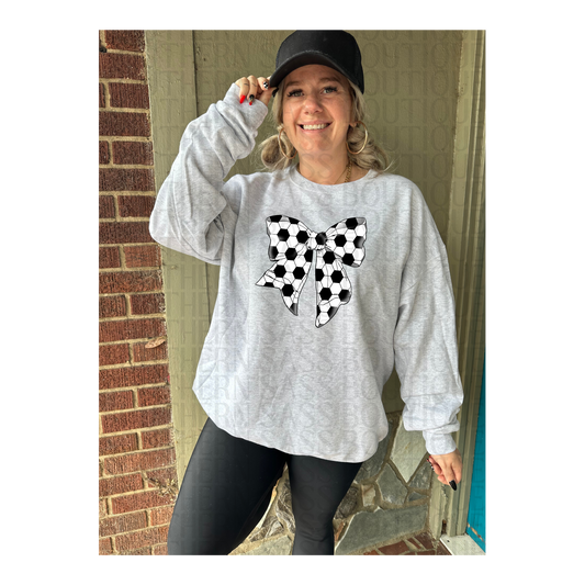 PREORDER : Soccer Bow // Graphic Sweatshirt