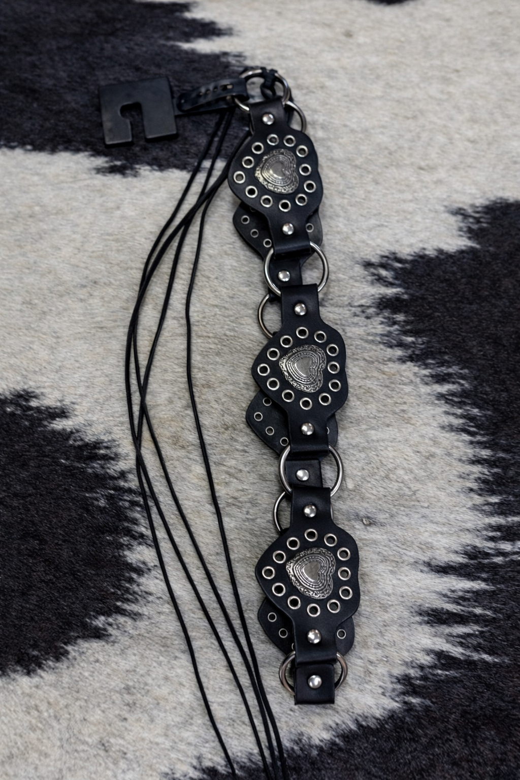 Heart Concho Belt // Black