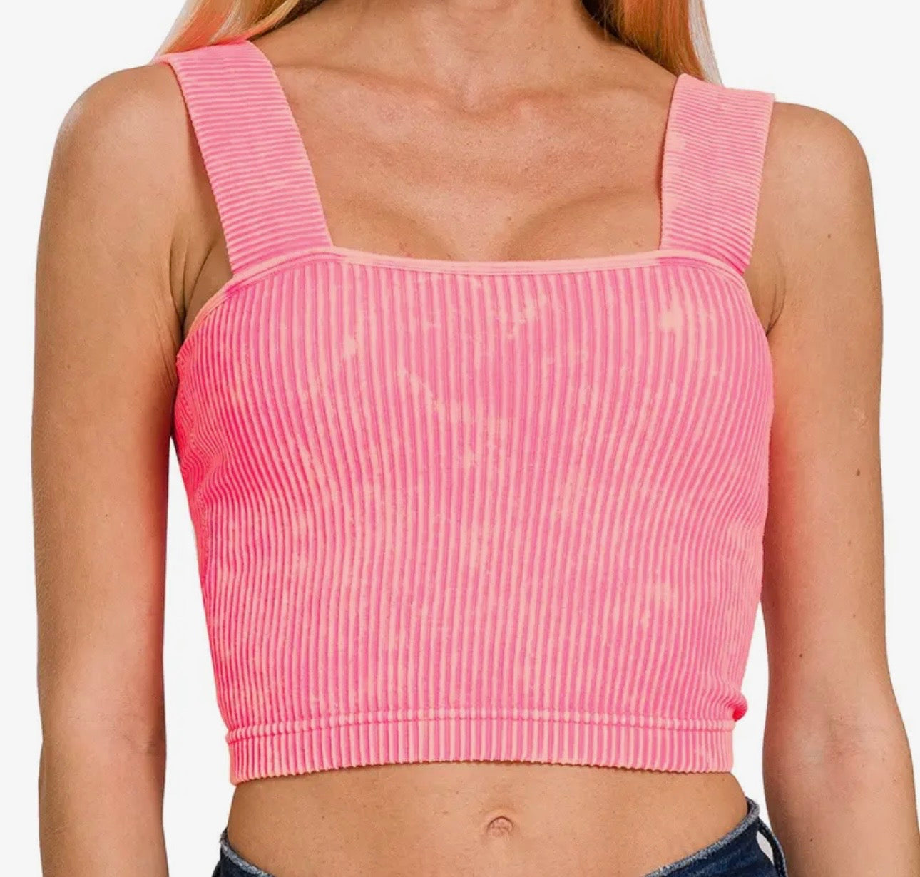Square Neck Brami // Neon