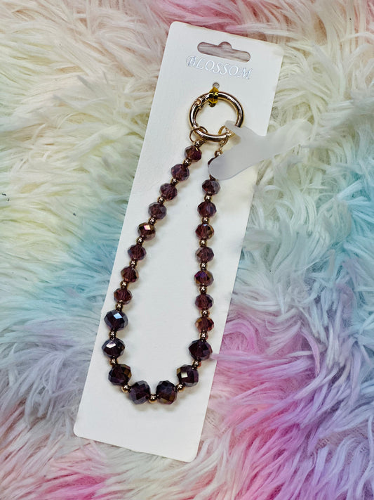 Sparkle Keychain / Phone Charm // Purple