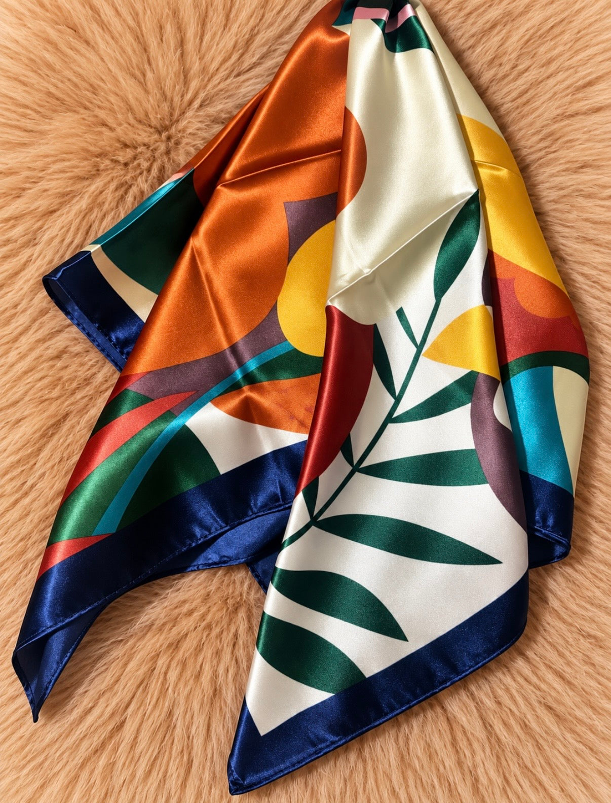 Geo Floral Hair Scarf