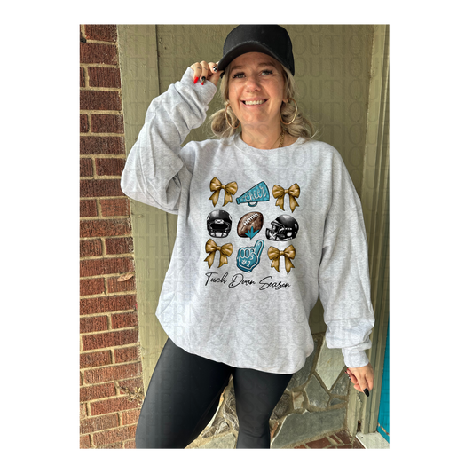 PREORDER : Jacksonville Jaguars - Football Game Day Coquette // Graphic Sweatshirt