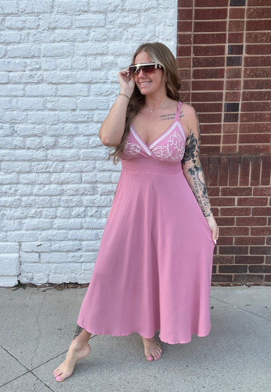 Just Ask Me Dress // Rose