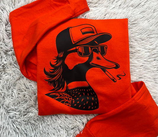 Ciggy Duck // Graphic Sweatshirt
