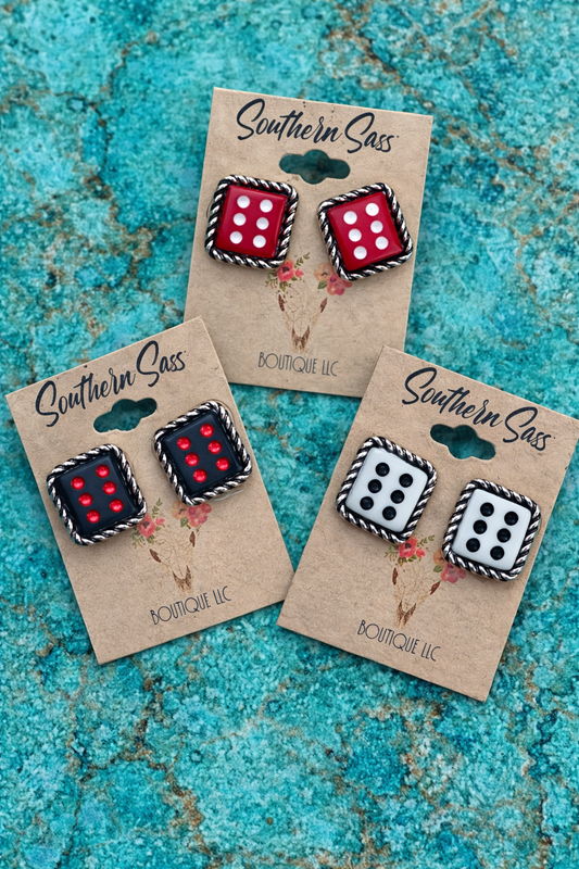 Dice Stud Earrings