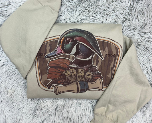 Teal Duck // Graphic Crewneck