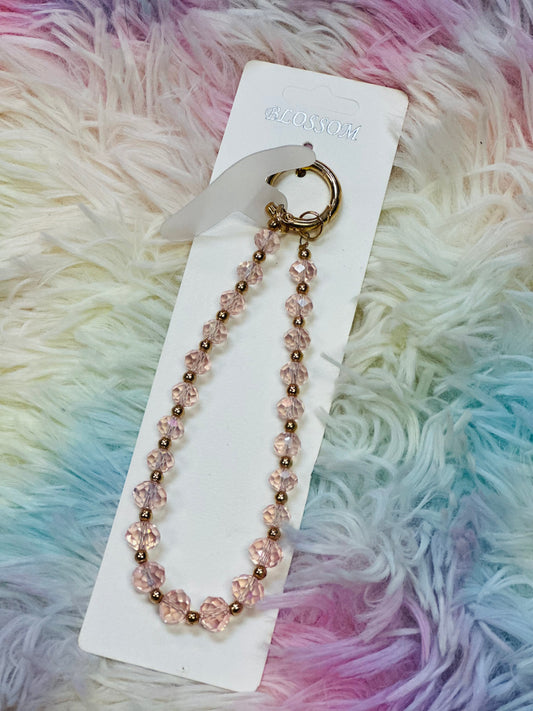 Sparkle Keychain / Phone Charm // Pink
