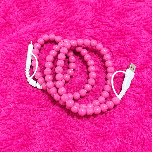 Pink Turquoise 3-in-1 Multi Charging Cable