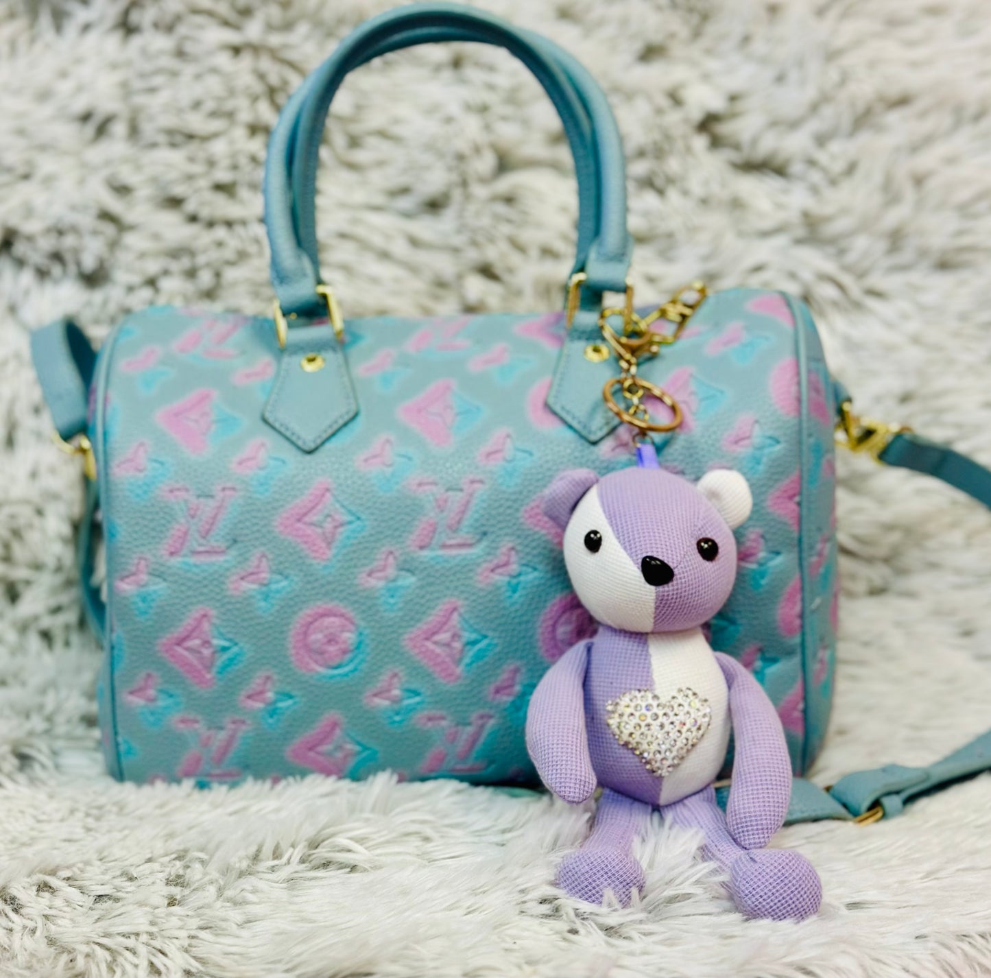 Colorful Bear Bag Charm