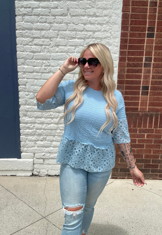 In My Heart Tunic // Baby Blue