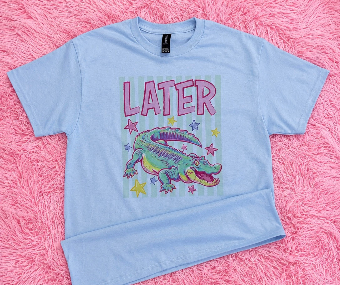 Later Gator // Blue // Graphic Tee