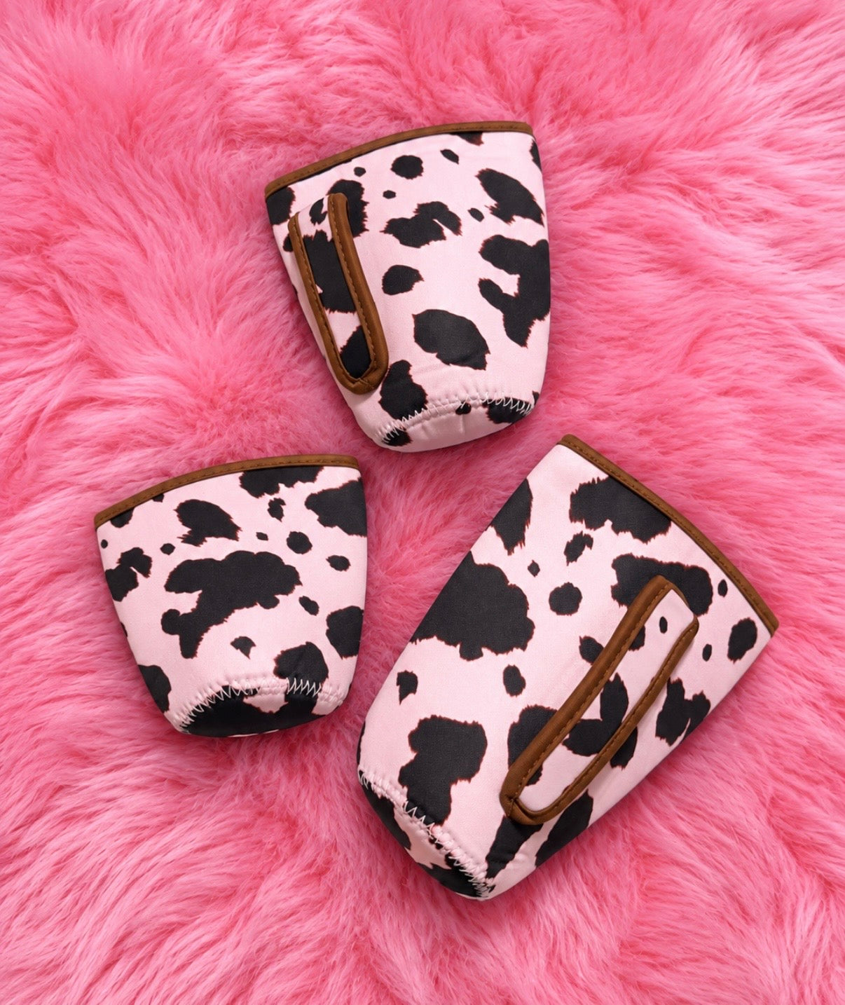 Cow Print Koozie