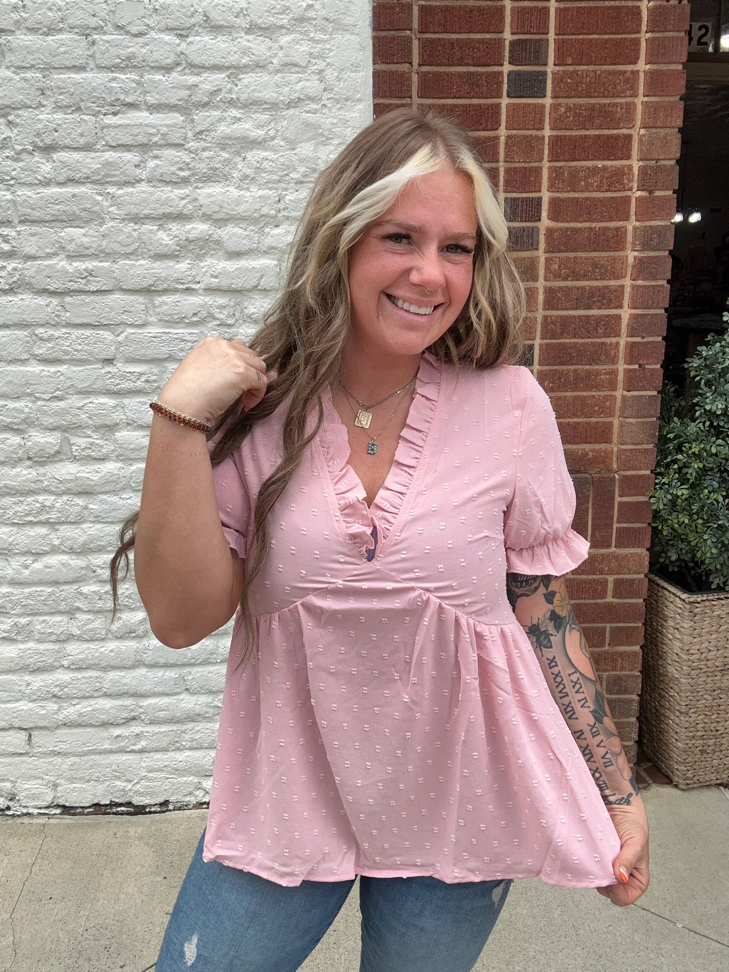 Business Casual Tunic // Blush