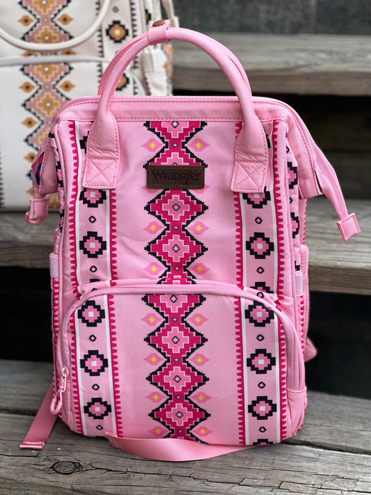 Callie Wrangler Bookbag / Diaper Bag / Baby Pink