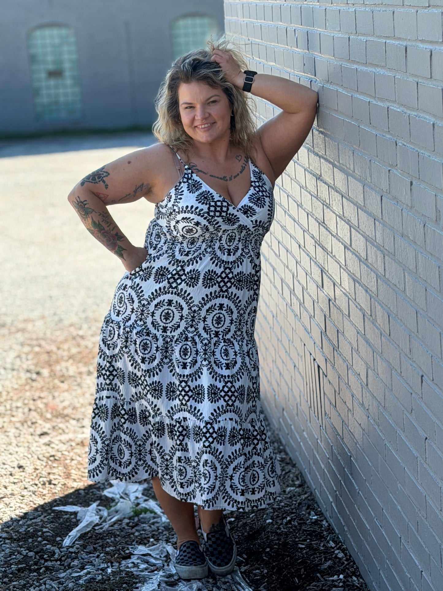 Bayside Bloom Maxi // Black