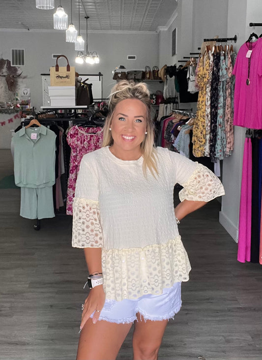 In My Heart Tunic // Cream