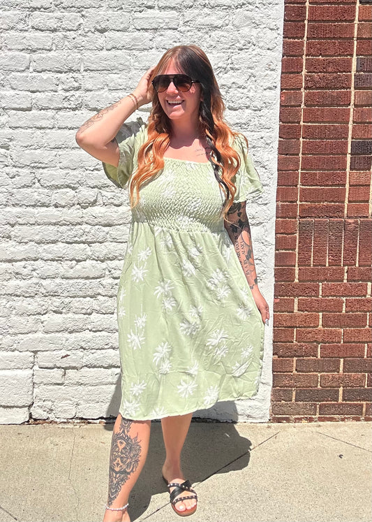 Salty Air Sweetheart Dress // Sage